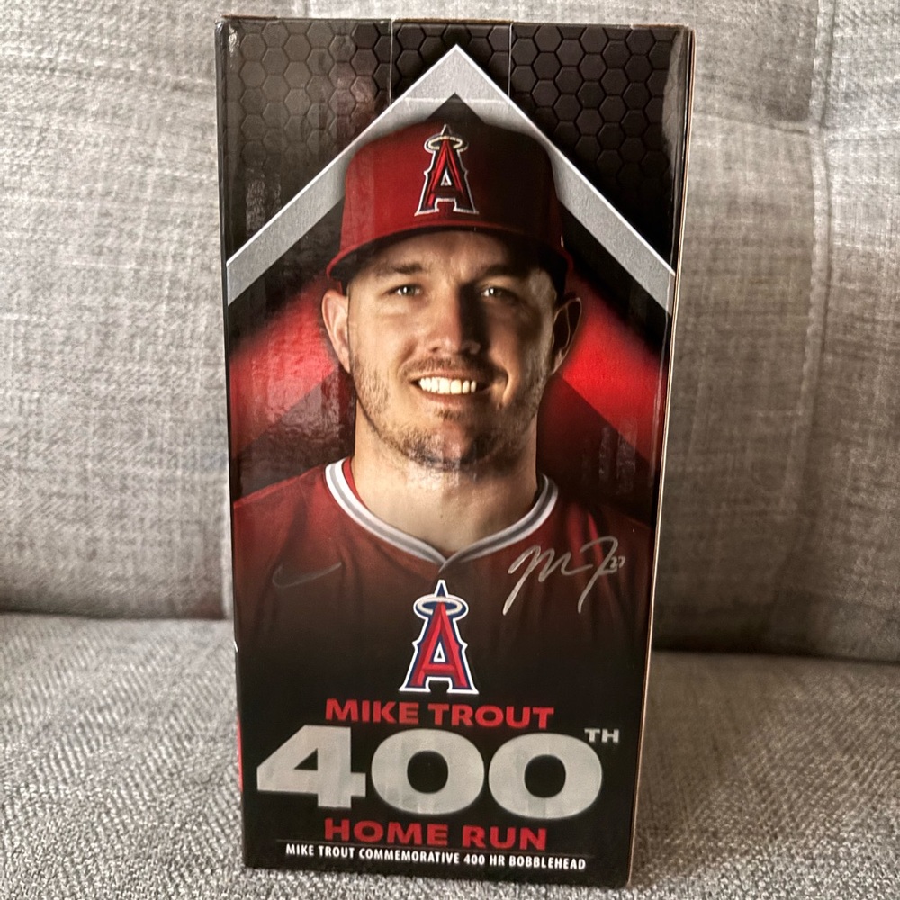 Mike Trout 400th Home Run Commemorative Bobblehead Angels - NIB